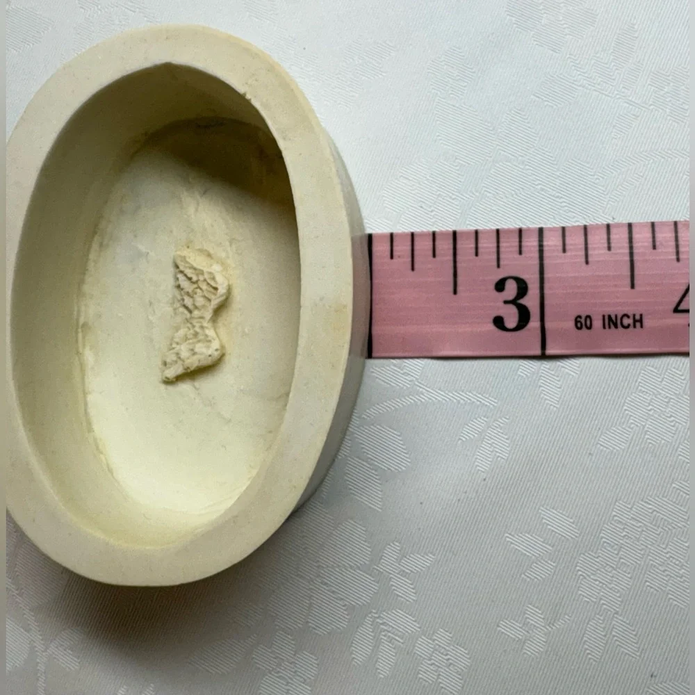 EUC Trinket Box: Hen-Feathers & Co., Cherub in Relief on Lid